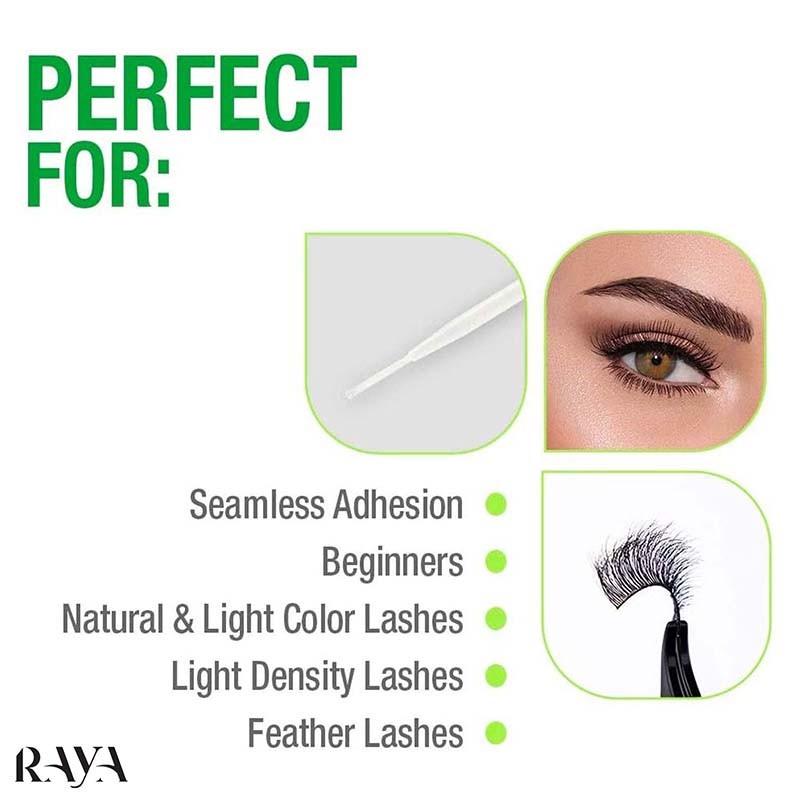 چسب مژه بی رنگ دیو DUO وزن 5 گرم DUO Brush-on Strip Lash Adhesive White/Clear Tone